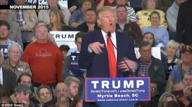 Trump apparently mocking reporter