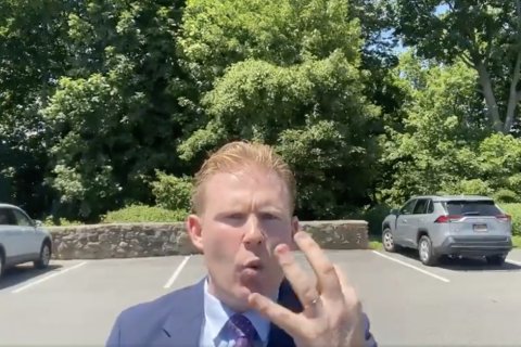 Andrew Giuliani makes a statement after his father Rudy Giuliani loses the right to practice law in the State of New York