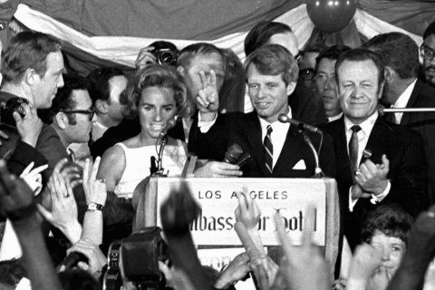 Robert F Kennedy, at the Ambassador Hotel